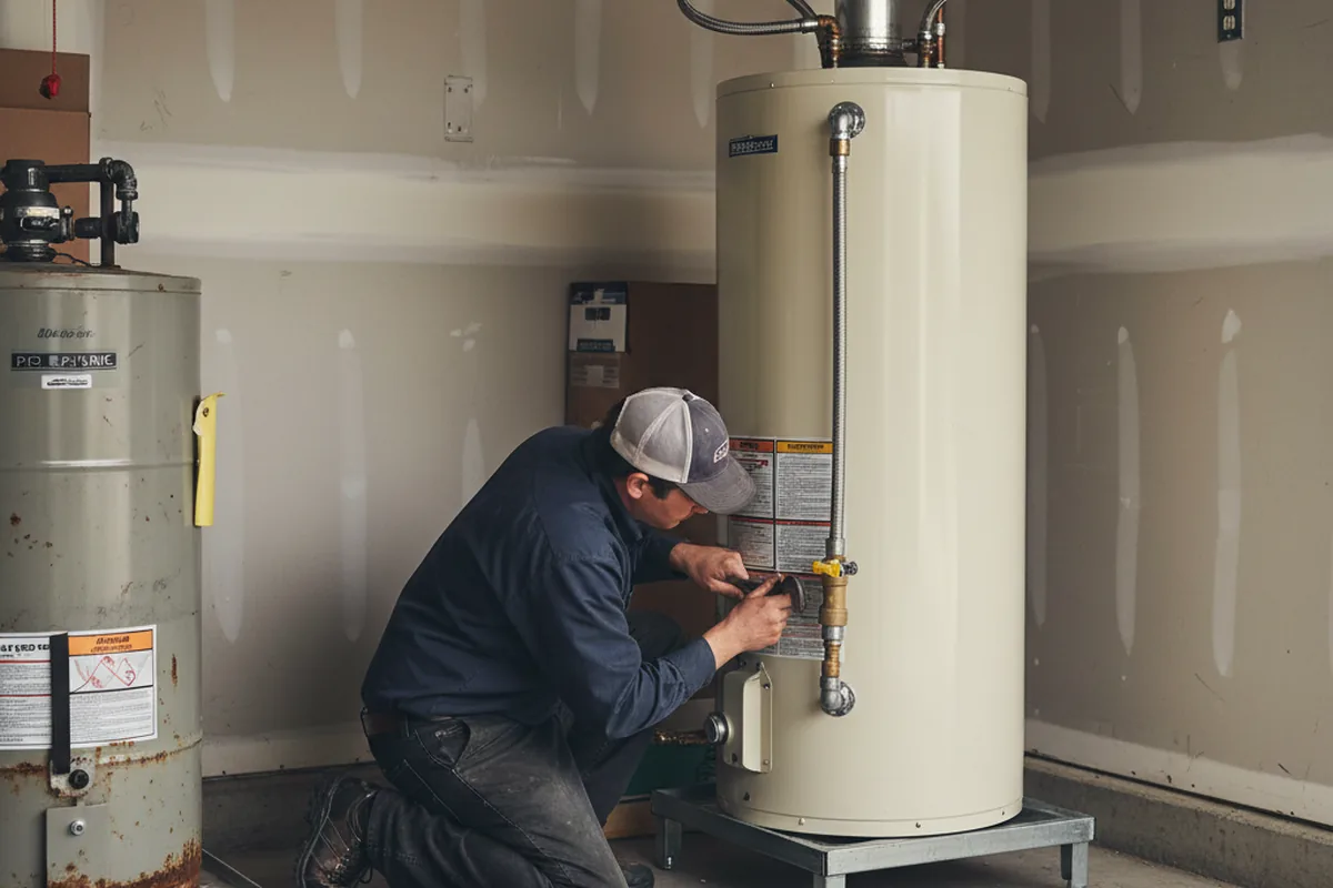 Water heater and shutoff valve replacement in Mulberry