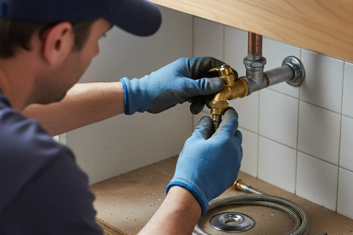 Shutoff valve and fitting work during Faucet and Fixture Repair in Mulberry